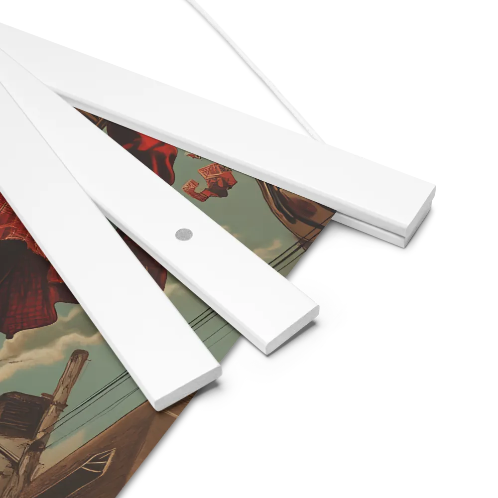 Flight of the Urban Dreamer | Poster With White Wood Hanger | 10″×10″