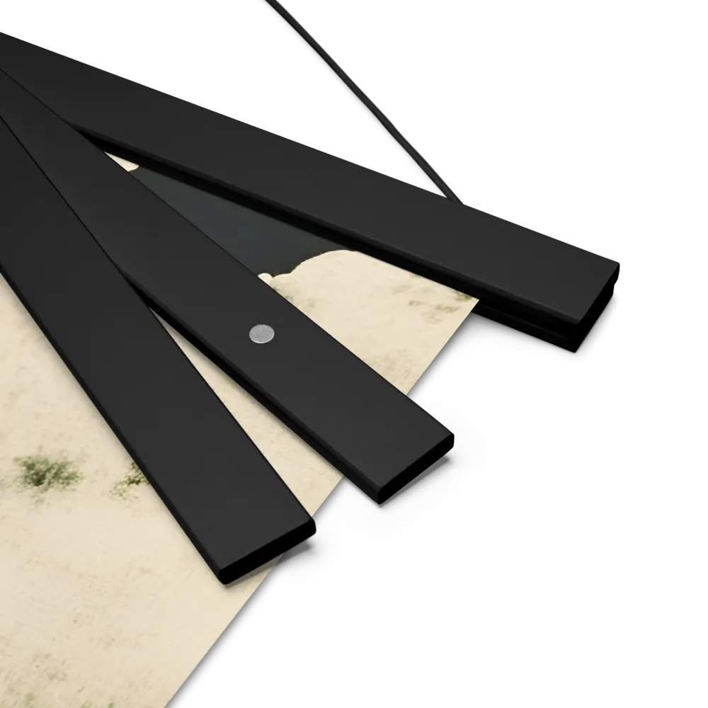 Whispers of the Moon | Poster With Black Wood Hanger | 18″×18″