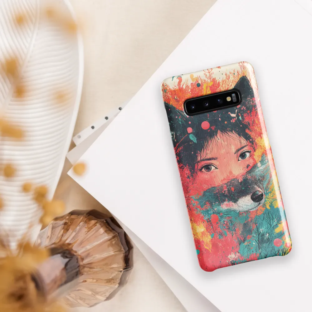 Harmony of Spirit: Girl and Wolf | Phone Case |  S10 Plus | Snap Case | Glossy