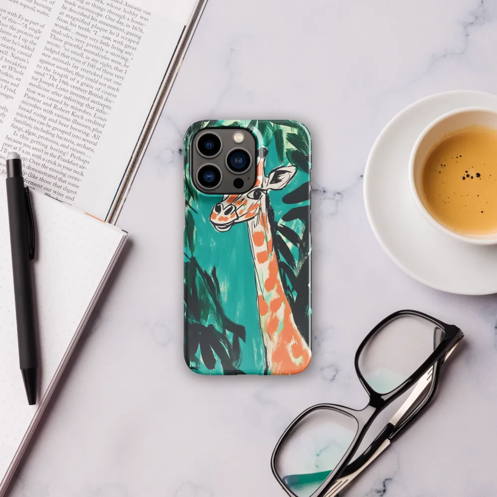 Curious Giraffe in Lush Greenery | Phone Case |  13 Pro | Snap Case | Glossy