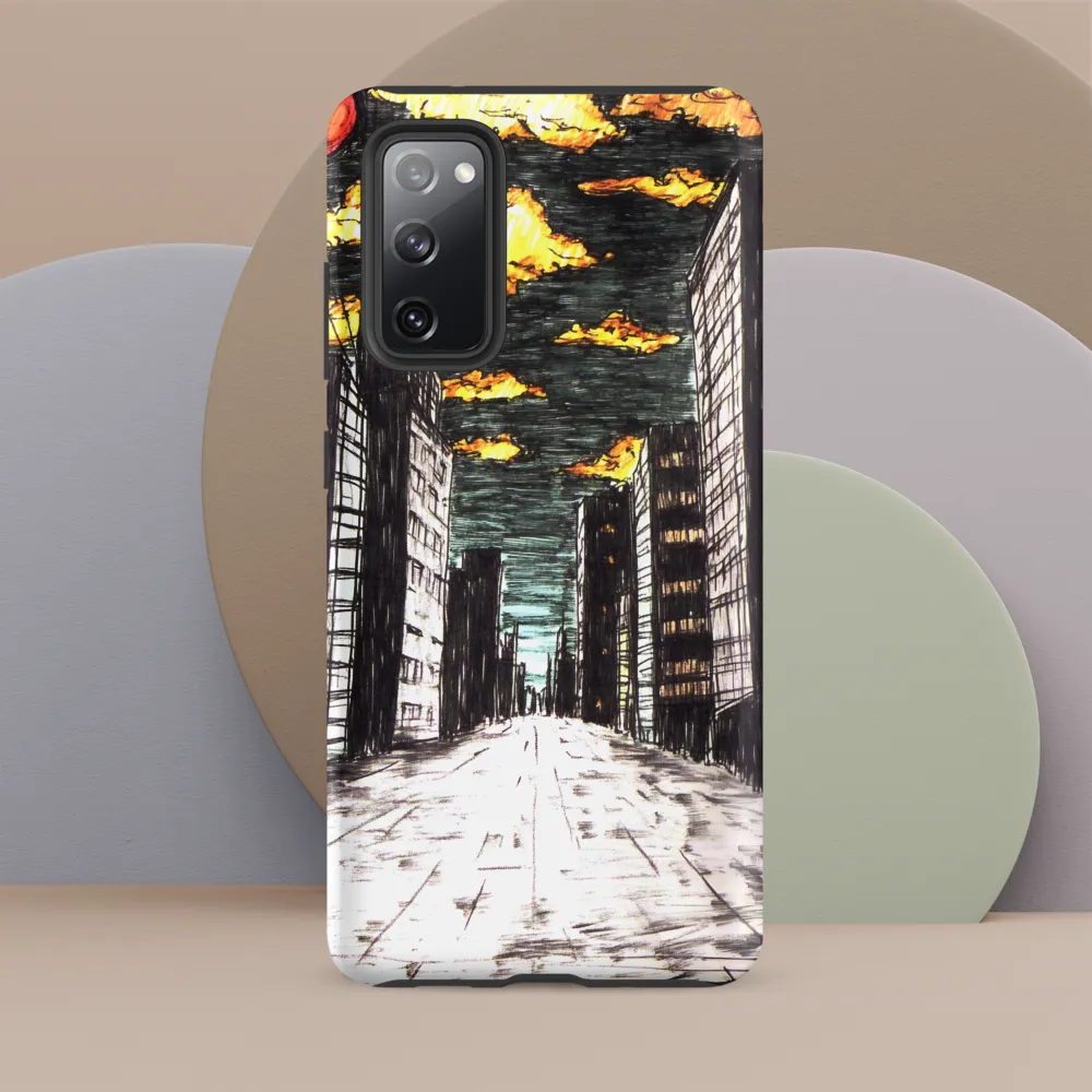 Eclipsed Cityscape | Phone Case |  S20 FE | Tough Case | Matte
