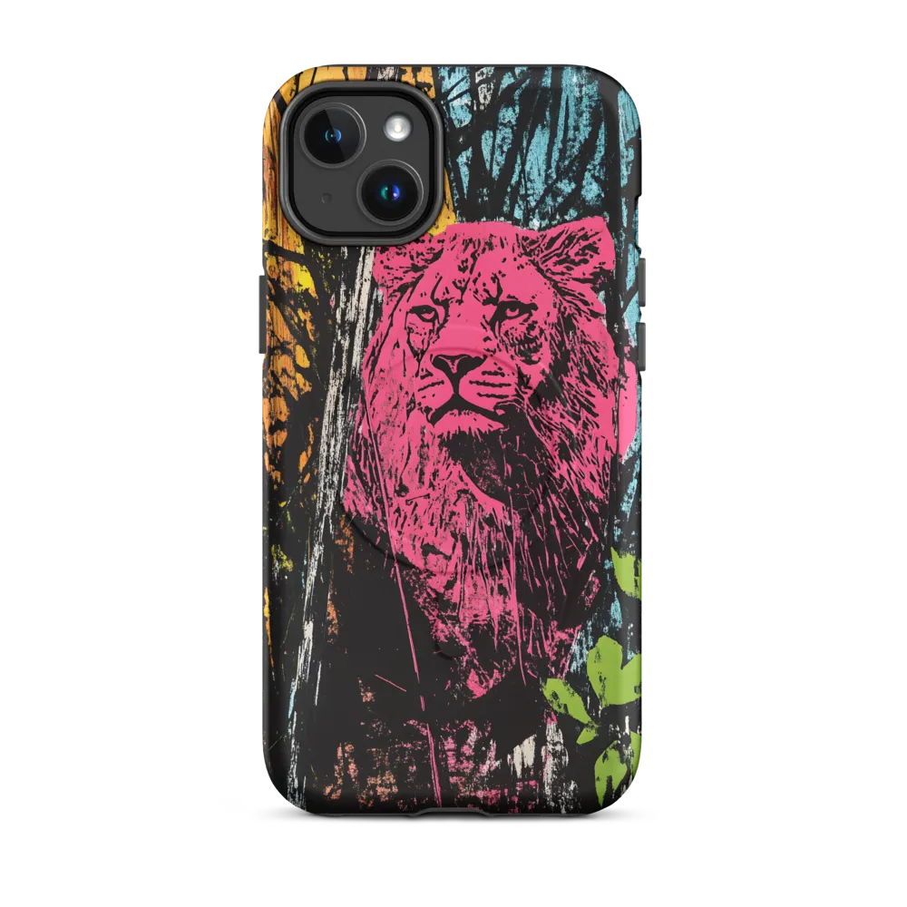 Fierce Vibrance: The Pink Lion