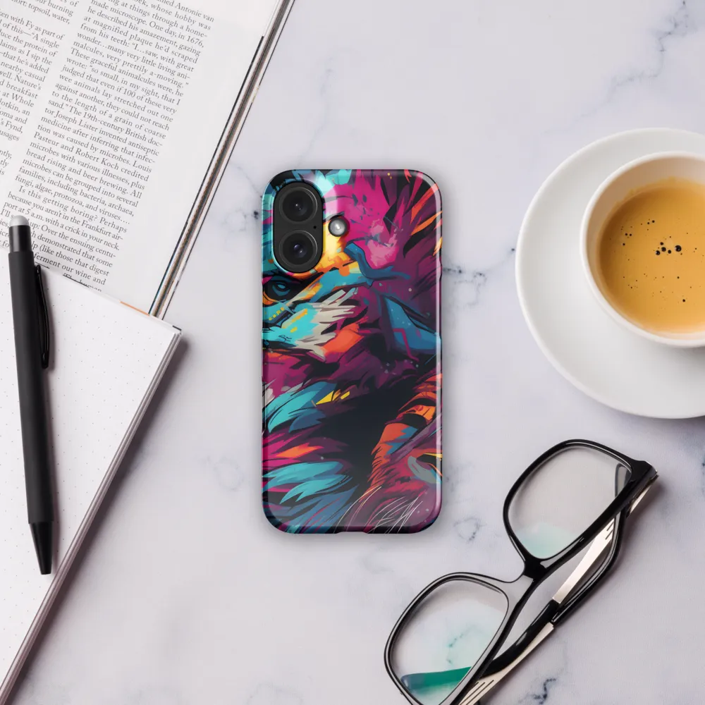 Vivid Majesty: The Modern Lion | Phone Case |  16 | Snap Case | Glossy