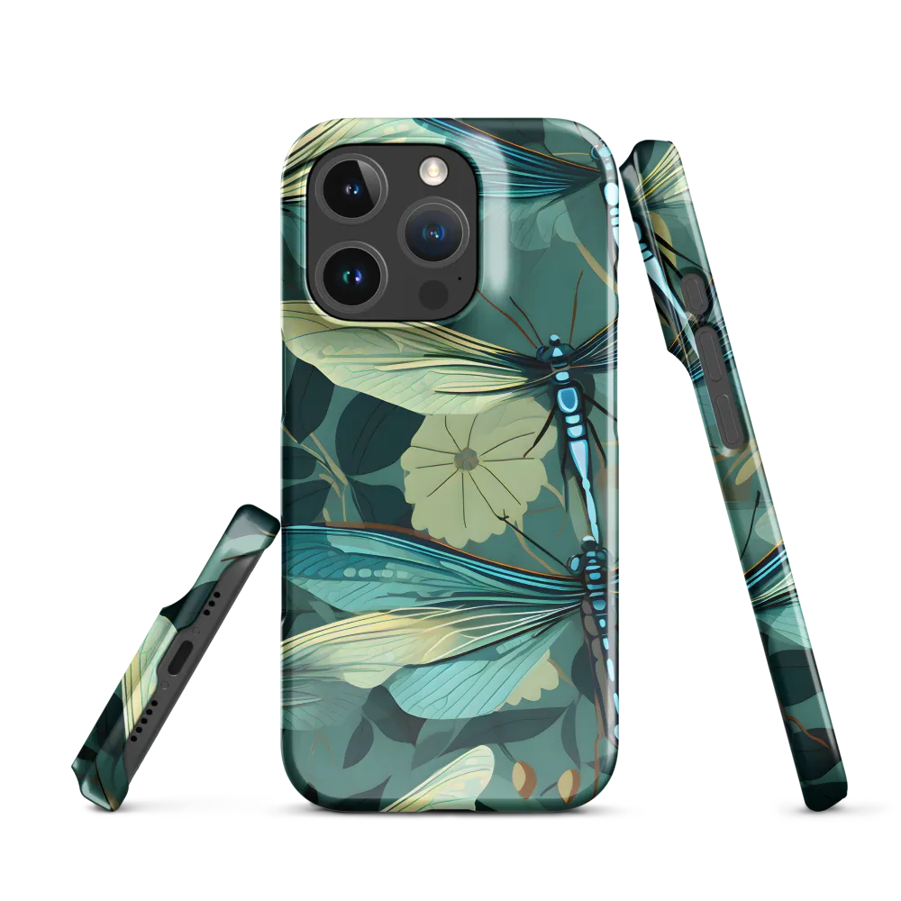 Whispers of Nature: Dragonflies in Harmony | Phone Case |  16 Pro | Snap Case | Glossy