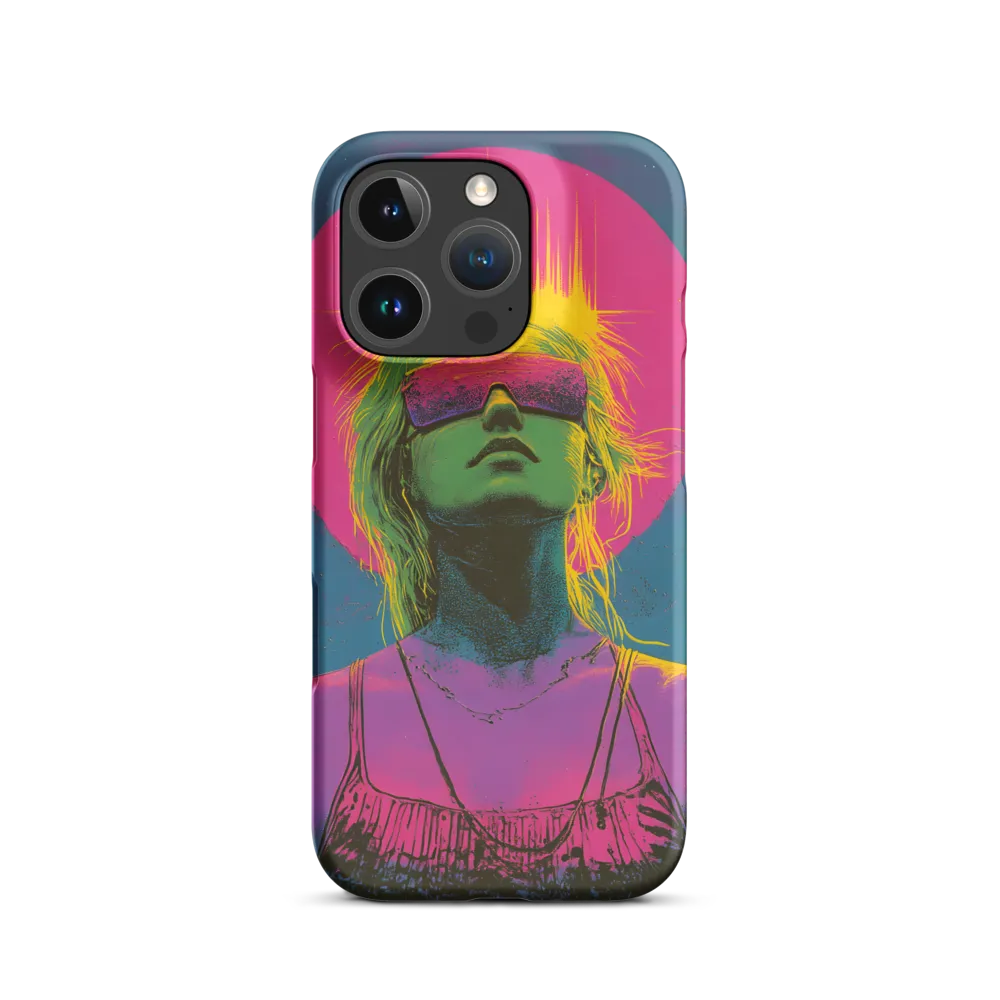 Neon Dreams: Portrait of a Modern Muse | Phone Case |  16 Pro | Snap Case | Matte