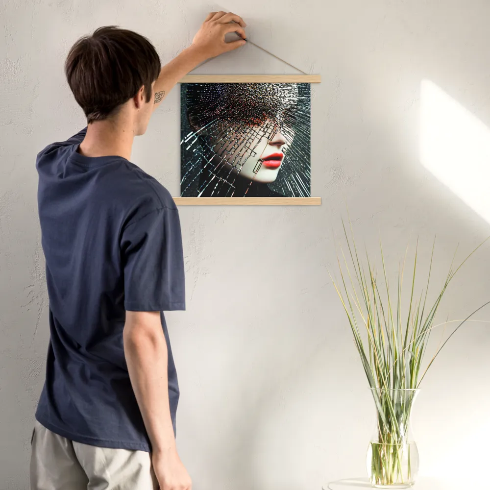 Fractured Identity | Poster With Oak Wood Hanger | 14″×14″