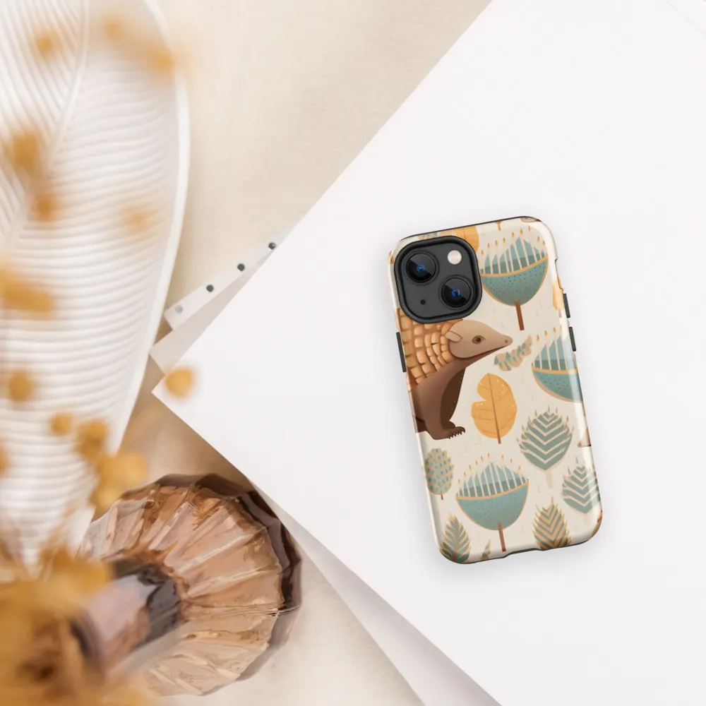 Pangolins in a Whimsical Habitat