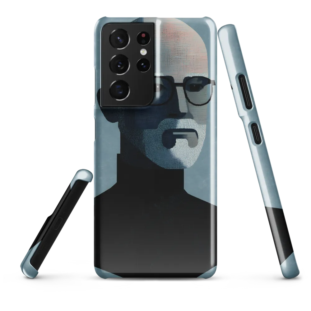 Minimalist Portrait of a Modern Man | Phone Case |  S21 Ultra | Snap Case | Glossy