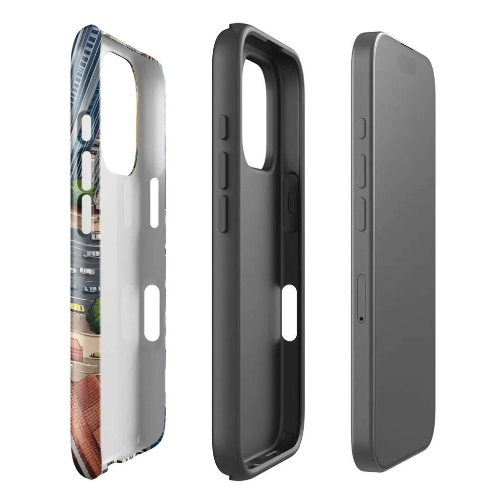 Urban Symphony: Aerial Vision of City Life | Phone Case |  16 Pro | Tough Case | Glossy