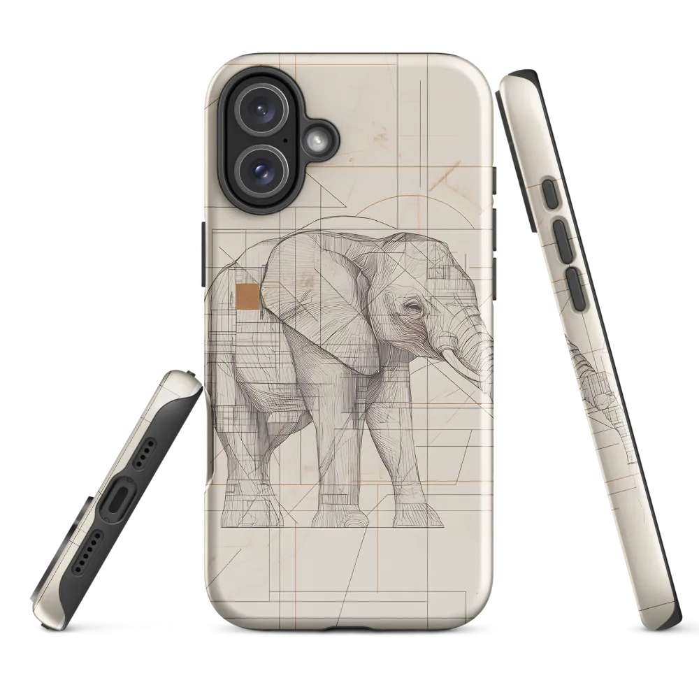 Geometric Elegance: The Steel Elephant