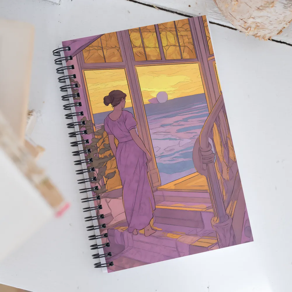 Whispers of the Sunset | Spiral Notebook