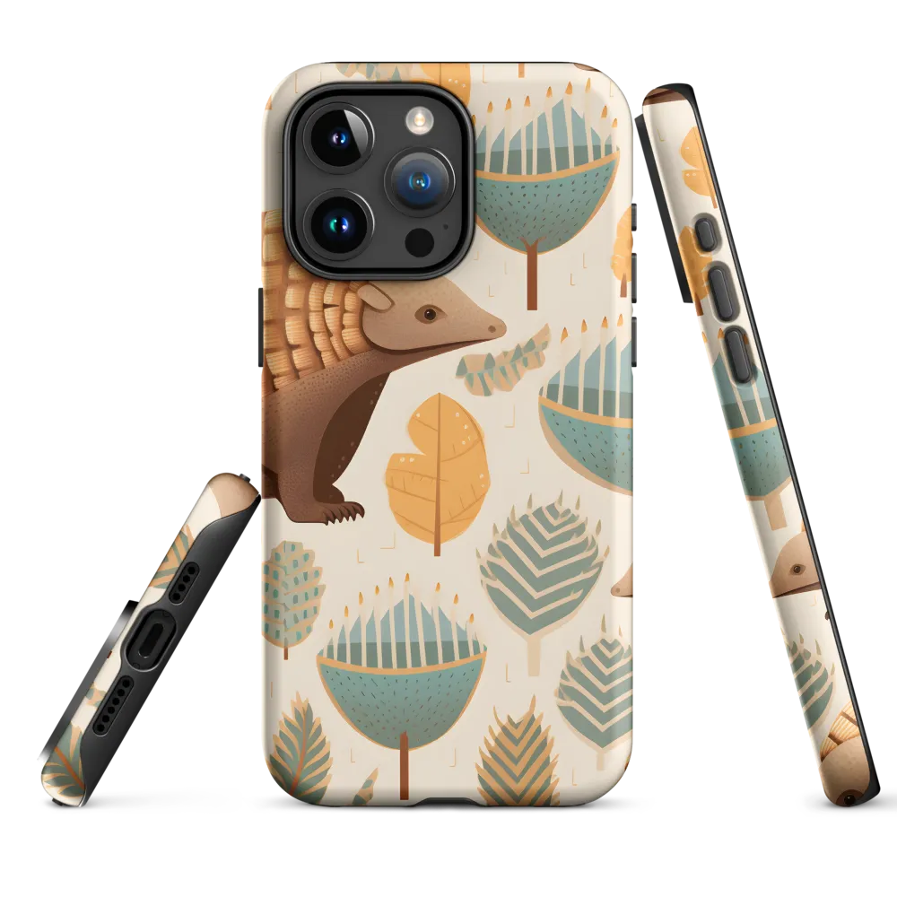 Pangolins in a Whimsical Habitat