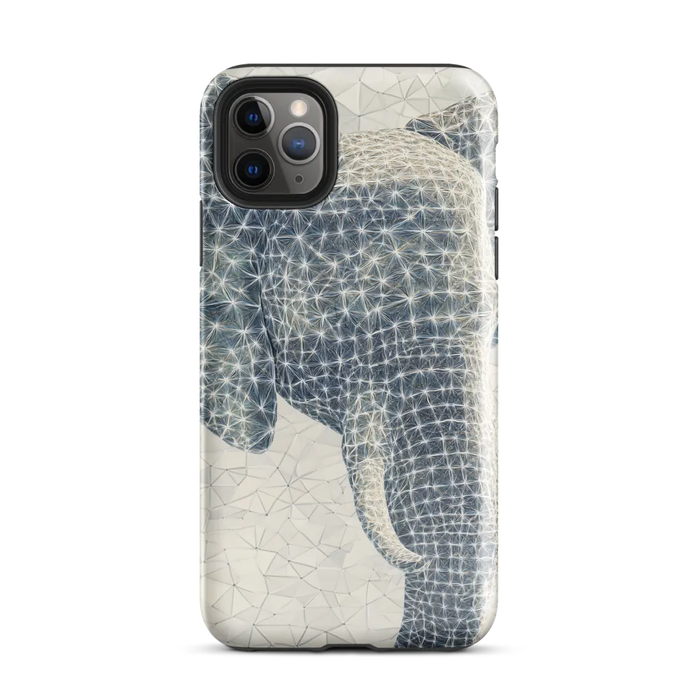 Ethereal Elegance: The Stylized Elephant | Phone Case |  11 Pro Max | Tough Case | Glossy