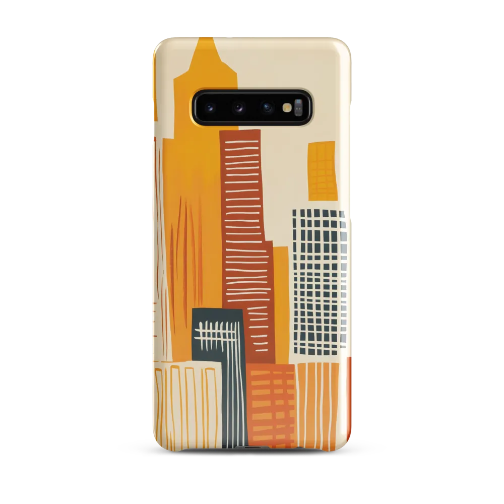 Urban Melodies: A Modern Cityscape | Phone Case |  S10 Plus | Snap Case | Glossy