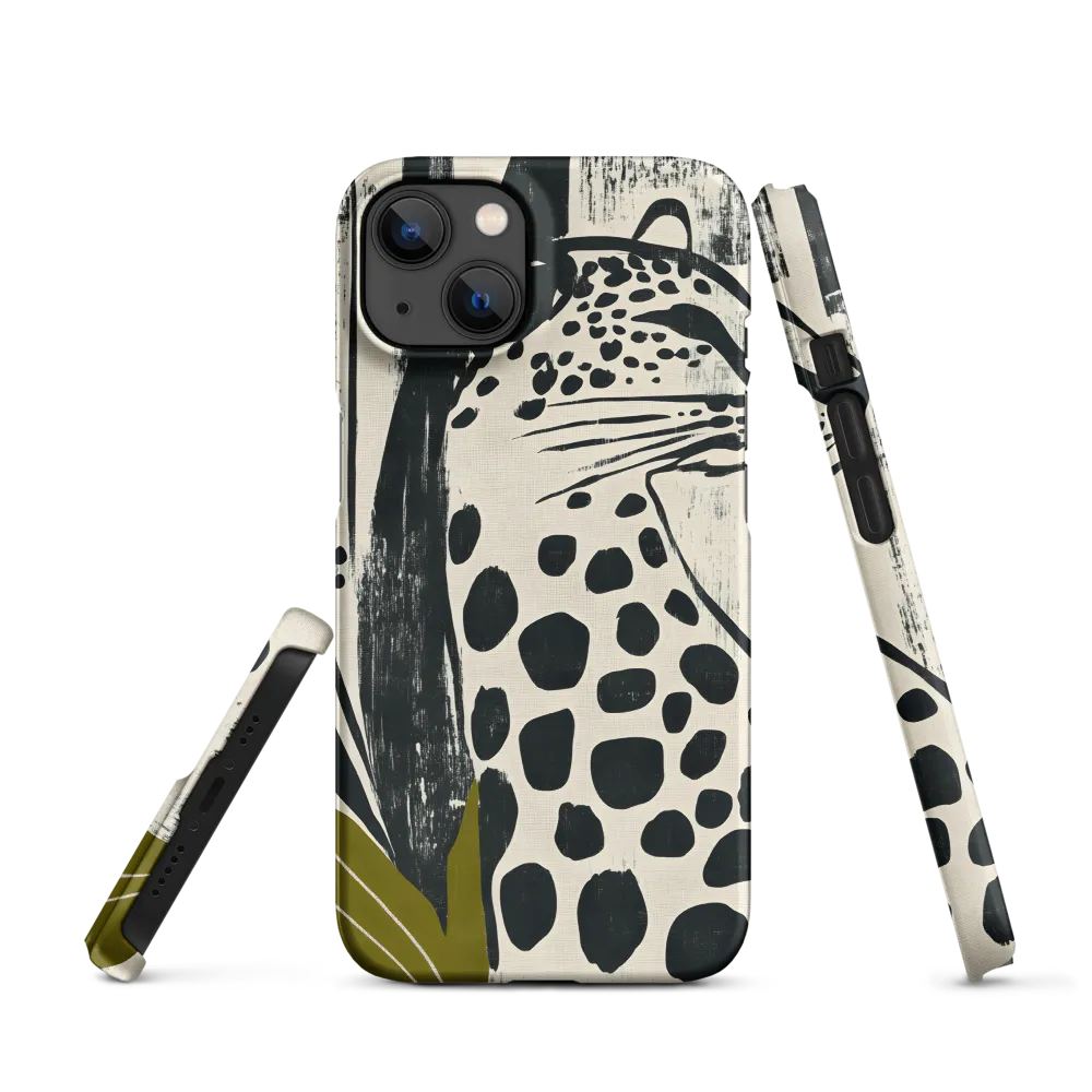 Leopard in Silhouette: A Modern Appeal | Phone Case |  13 | Snap Case | Matte