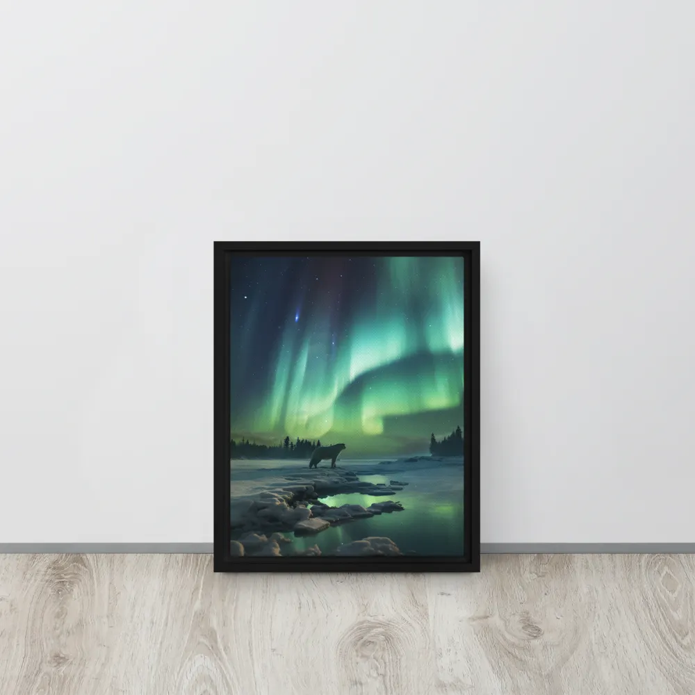 Auroral Guardianship | Canvas with Black Frame | 11″×14″