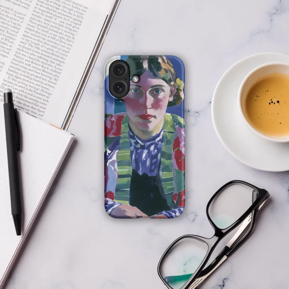 Vibrant Gaze: A Modernist Portrait