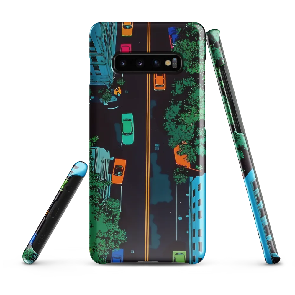 Urban Pulse: A Colorful Intersection | Phone Case |  S10 Plus | Snap Case | Glossy