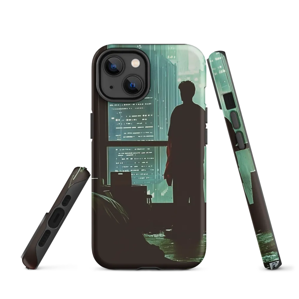 Silent Contemplation in a Futuristic Dystopia