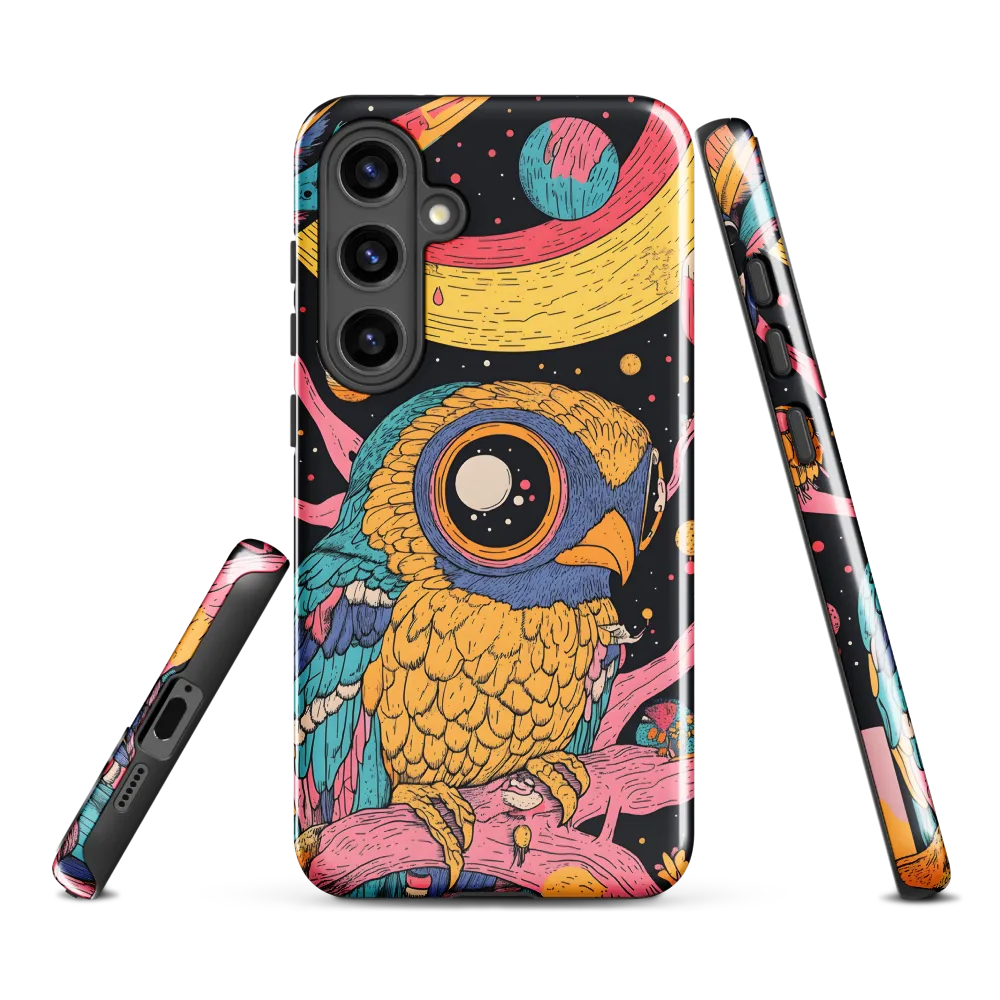 Whimsical Cosmic Owl | Phone Case |  S24 Plus | Tough Case | Glossy