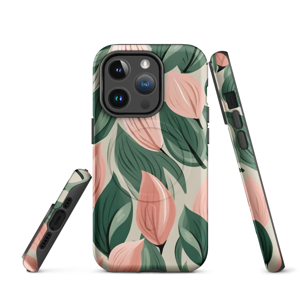 Floral Symphony in Modern Hues | Phone Case |  14 Pro | MagSafe® Tough Case | Matte