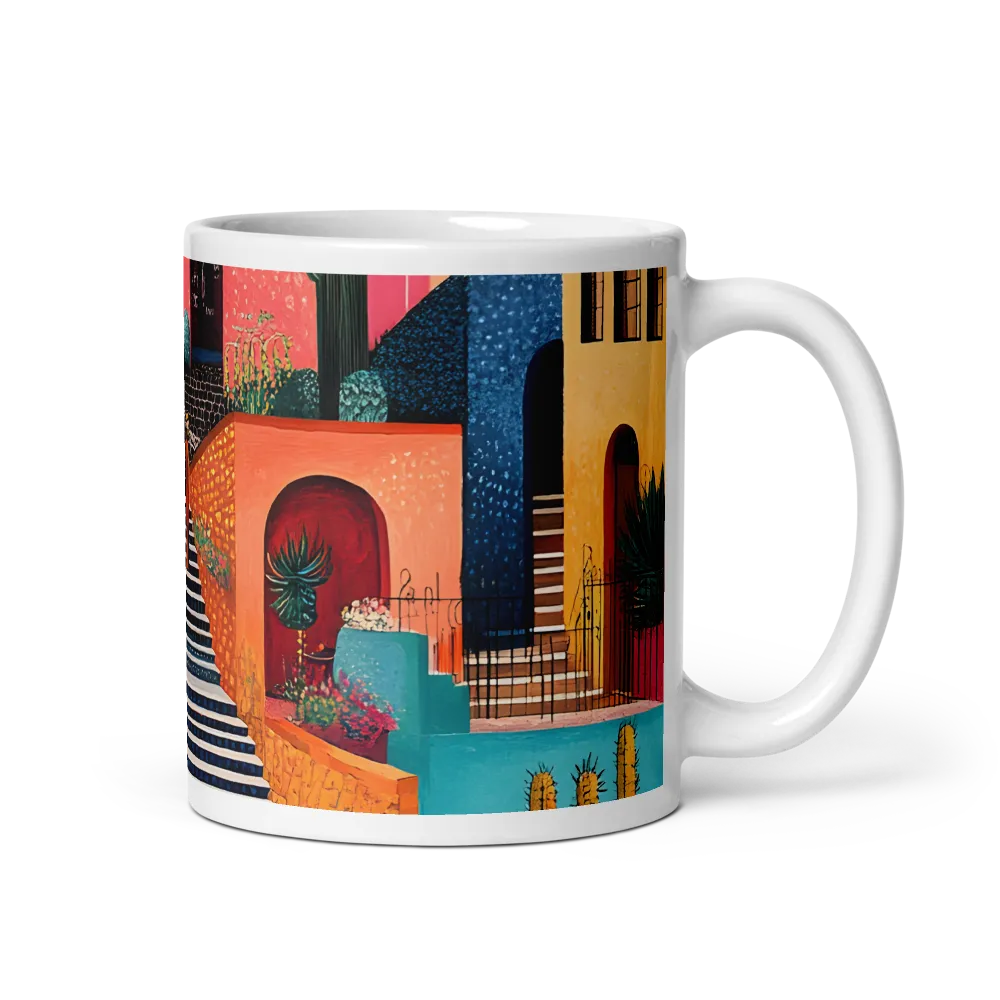 Colorful Architectural Harmony | Mug with White inside | 11 oz