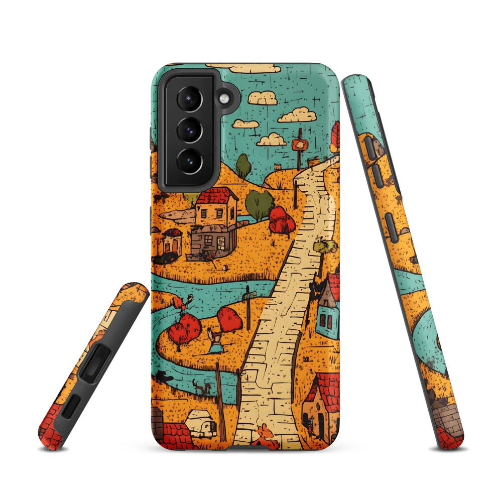 Whimsical Village Landscape
