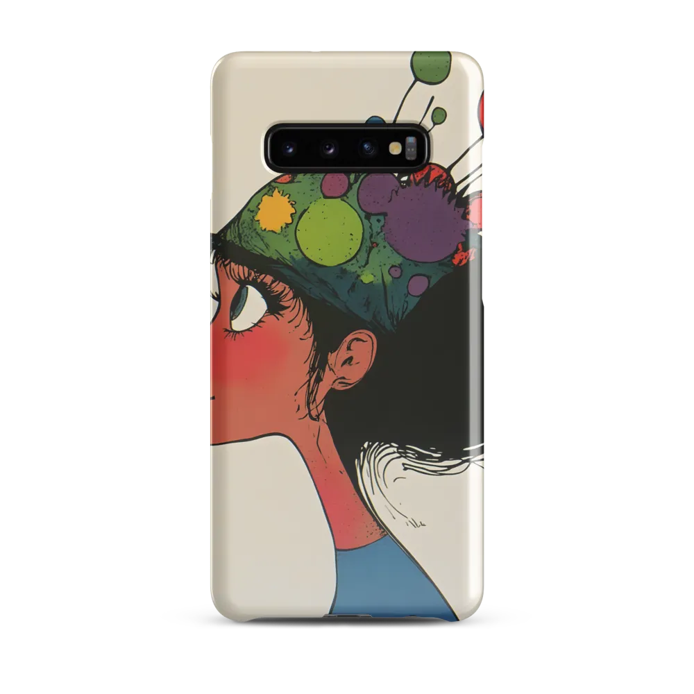 Playful Colors: The Party Hat Girl | Phone Case |  S10 Plus | Snap Case | Glossy