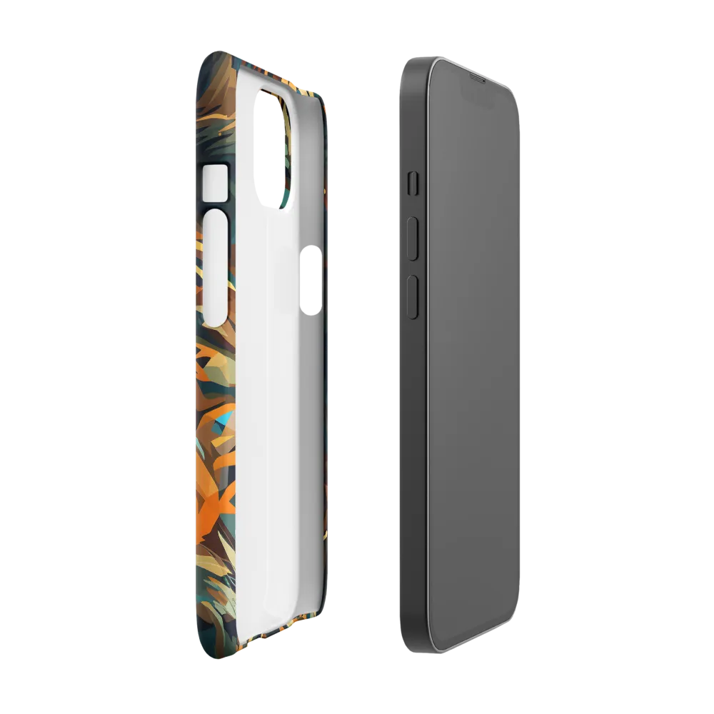 Wild Symphony: Abstract Tigers | Phone Case |  13 | Snap Case | Glossy