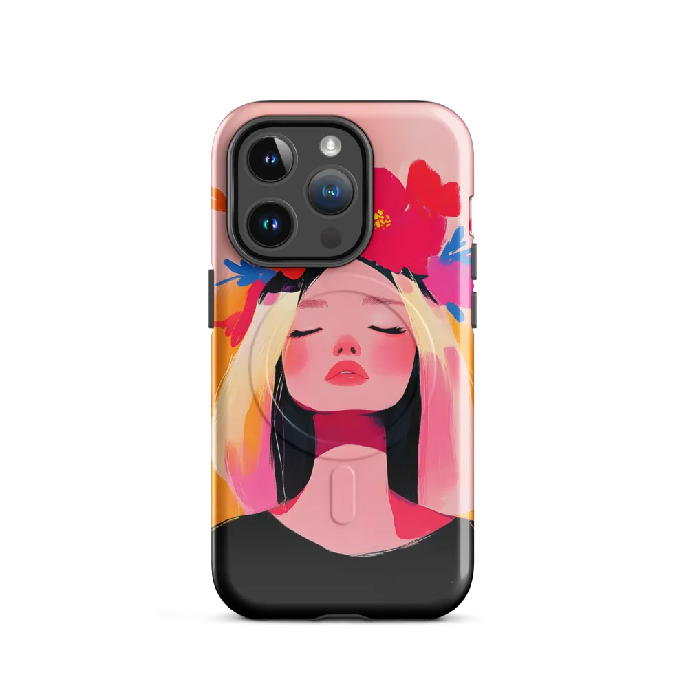 Floral Serenity | Phone Case |  14 Pro | MagSafe® Tough Case | Glossy