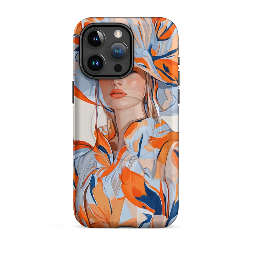 Striated Hat — Study in Orange and Blue