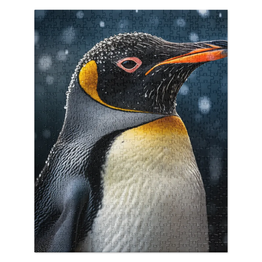 Majesty in the Snow: A Portrait of the Emperor Penguin | Jigsaw Puzzle | 520 pieces