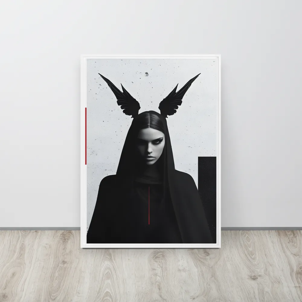 Whispers of Darkness | Canvas with White Frame | 20″×28″
