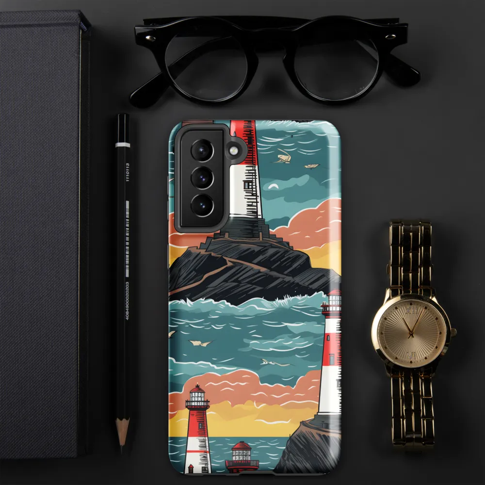 Lighthouses in a Whimsical Ocean