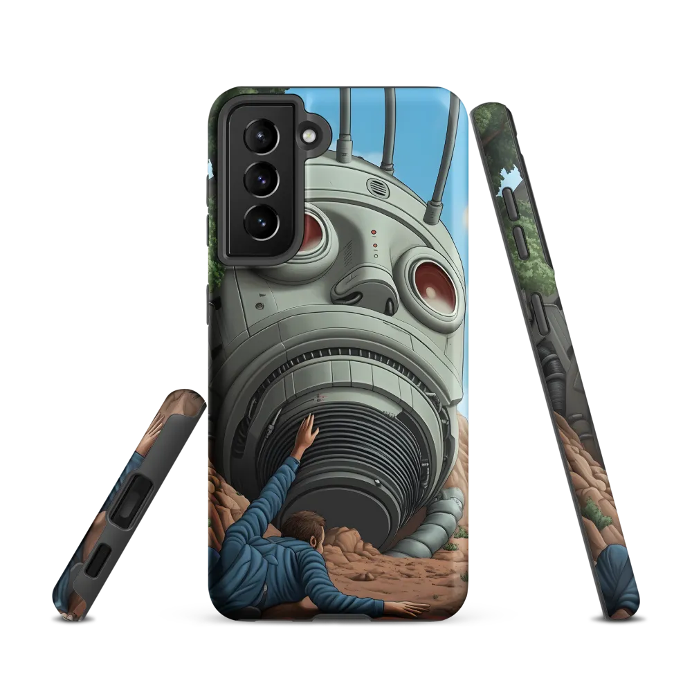 The Descent into Technological Abyss | Phone Case |  S21 | Tough Case | Matte