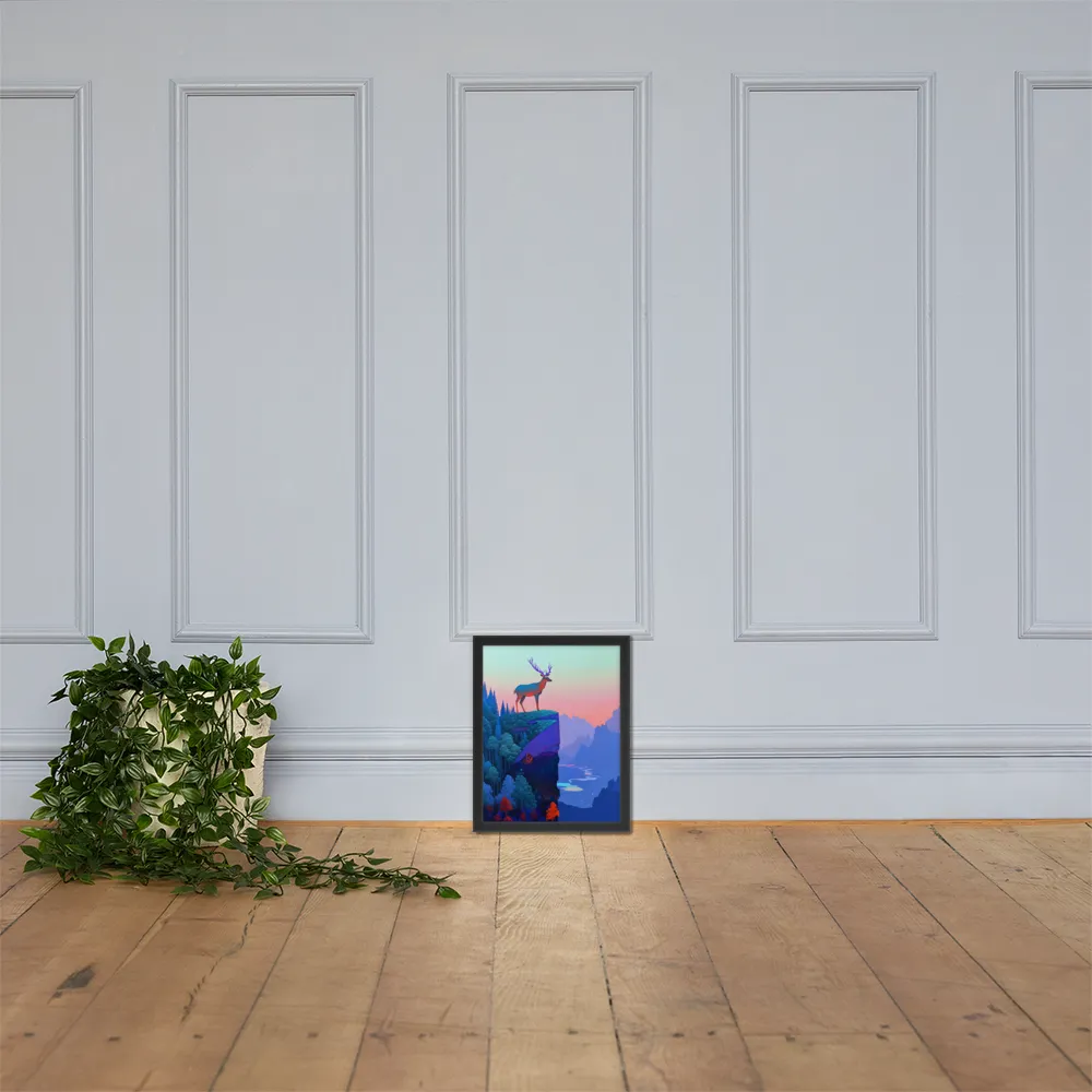 Majestic Refuge | Poster with Black Frame | 11″×14″