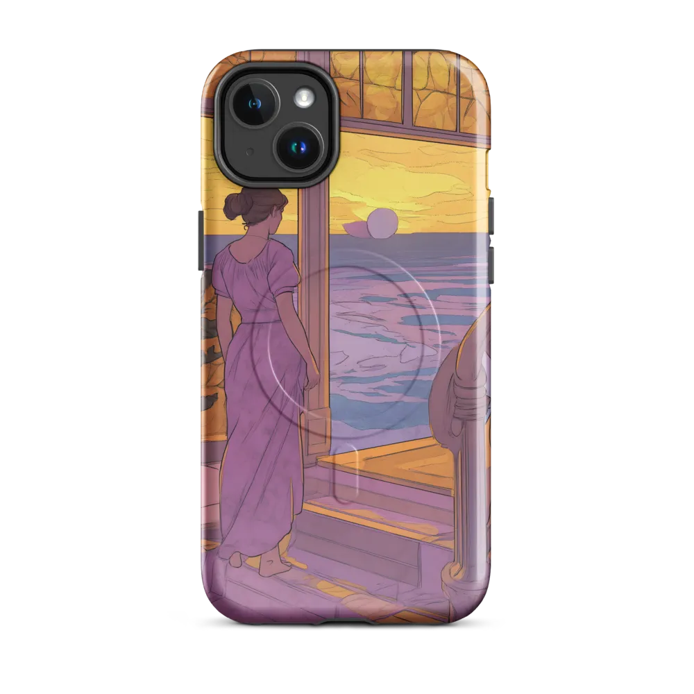 Whispers of the Sunset | Phone Case |  14 Plus | MagSafe® Tough Case | Glossy