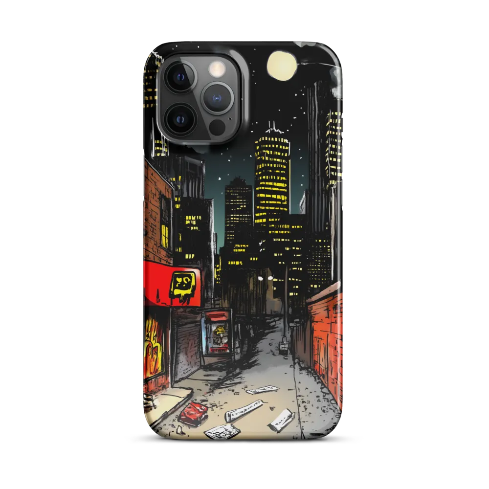 Nocturnal Cityscape: The Hidden Alley | Phone Case |  12 Pro Max | Snap Case | Glossy