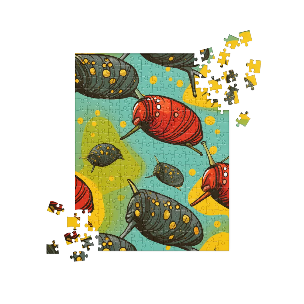 Whimsical Snails in Motion | Jigsaw Puzzle | 252/520 pieces