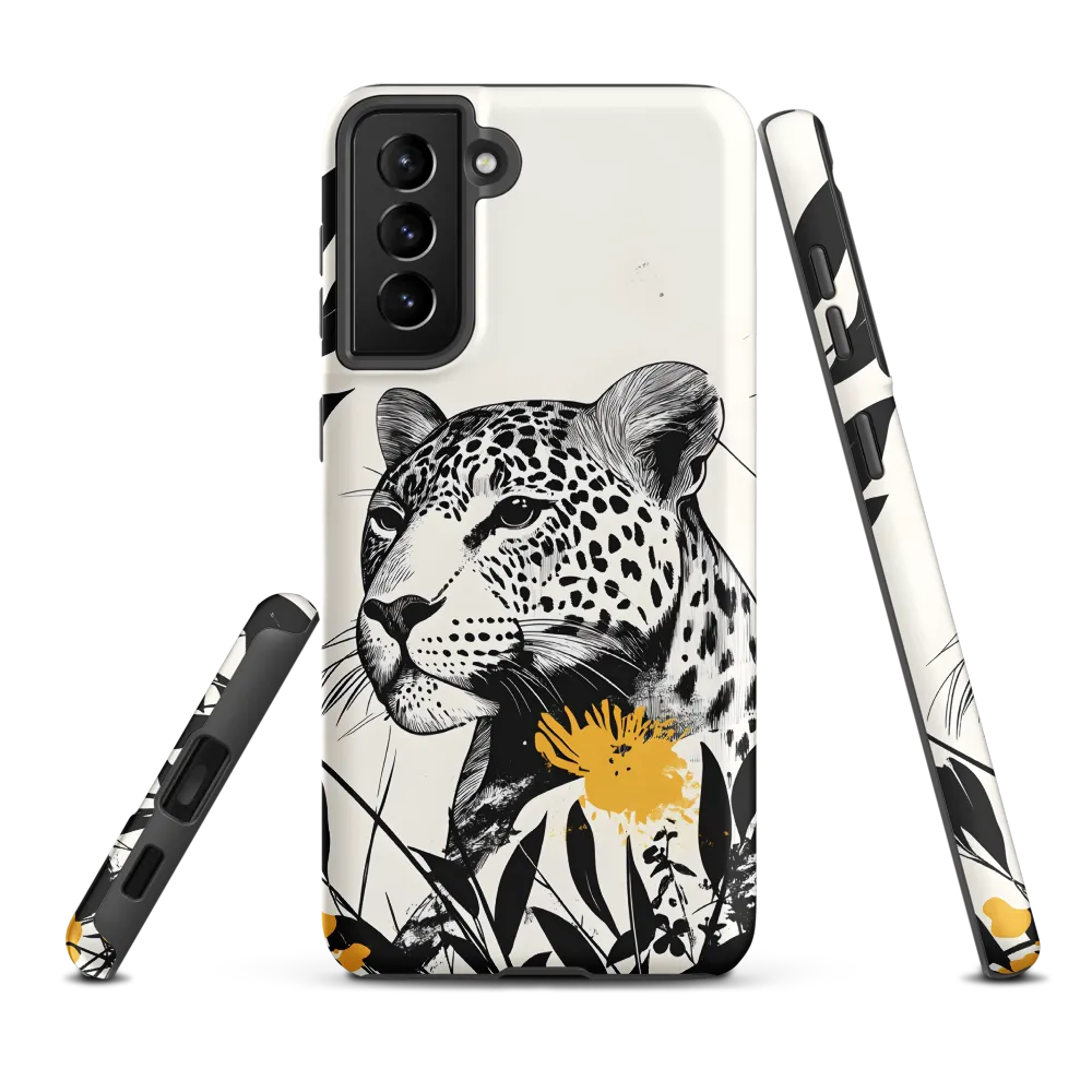 Majestic Leopard Amongst Flora