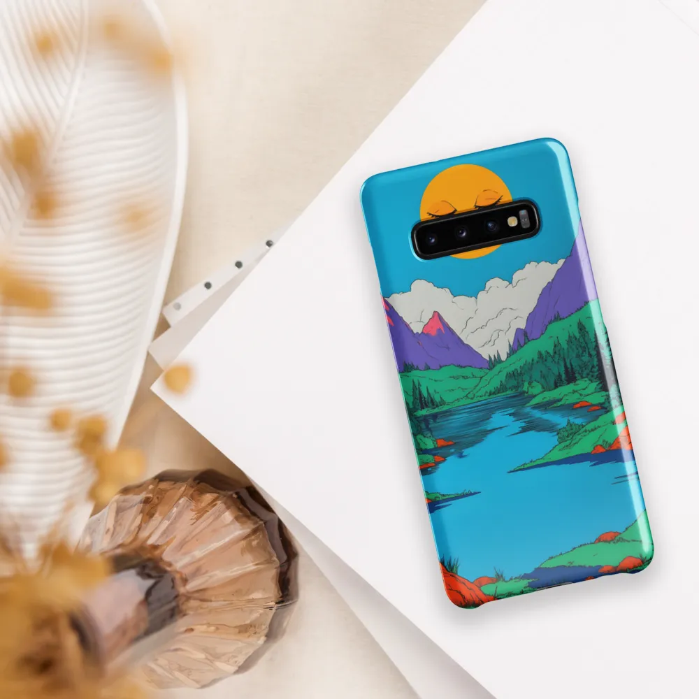 Whimsical Serenity in Vibrant Colors | Phone Case |  S10 Plus | Snap Case | Glossy