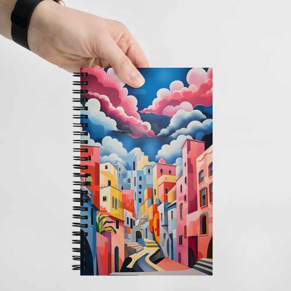 Whimsical Cityscape | Spiral Notebook