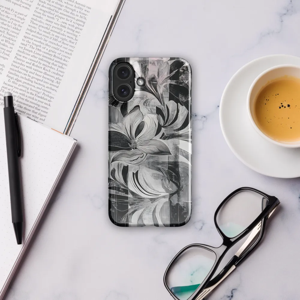 Floral Fusion in Monochrome