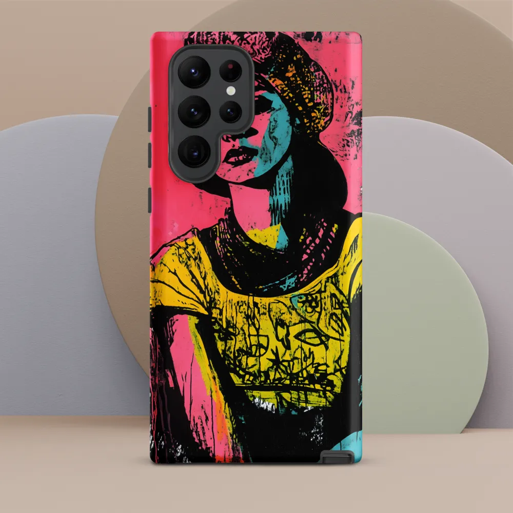 Urban Elegance: A Graffiti Portrait