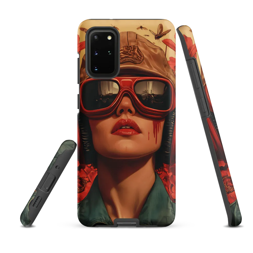 Defiant Portrait in a Floral Realm | Phone Case |  S20 Plus | Tough Case | Matte