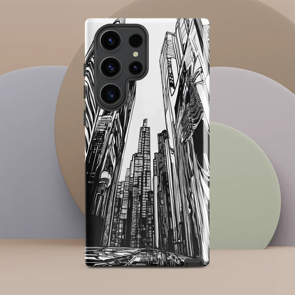 Urban Echoes: A Line Art Journey