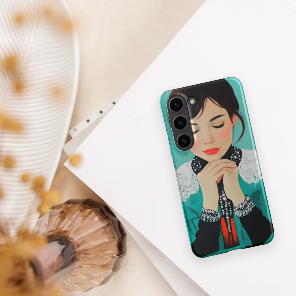 Serenity in Turquoise | Phone Case |  S23 | Snap Case | Matte