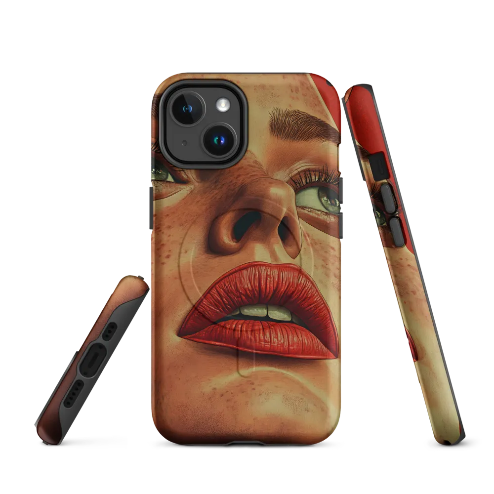 Red Intensity: A Portrait of Elegance