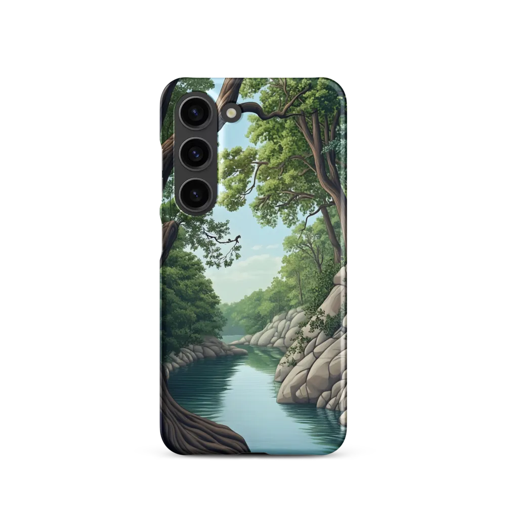 Tranquil Reflections: A Serene River Landscape
