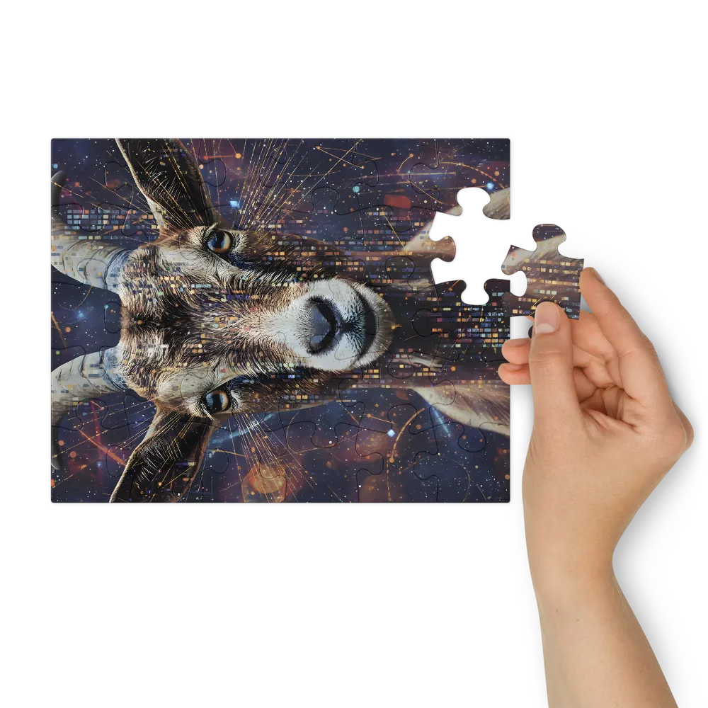 Celestial Goat 
 Jigsaw Puzzle in Tin Box